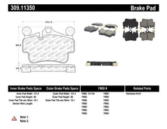 Stoptech - StopTech Performance 09 - 10 Porsche Boxster / 08 - 10 Boxster S/Cayman / 05 - 08 911 Front Brake Pads - Demon Performance