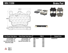 Stoptech - StopTech Performance 09 - 10 Porsche Boxster / 08 - 10 Boxster S/Cayman / 05 - 08 911 Front Brake Pads - Demon Performance