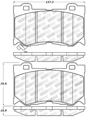 Stoptech - StopTech Performance 09 - 13 Infiniti FX35/FX37/FX45/FX50/08 - 13 G37 / 09 - 12 370Z Front Brake Pads - Demon Performance