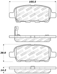 Stoptech - StopTech Performance 6/02 - 08 350z / 01 - 08 G35 Rear Brake Pads - Demon Performance
