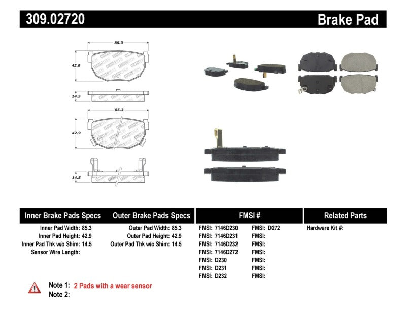 Stoptech - StopTech Performance 89 - 98 240SX Rear Brake Pads - Demon Performance