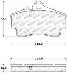 Stoptech - StopTech Performance 97 - 04 Porsche Boxster / 00 - 08 Boxster S / 98 - 08 911 Rear Brake Pads - Demon Performance