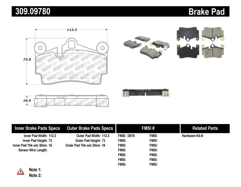 Stoptech - StopTech Performance Brake Pads - Demon Performance