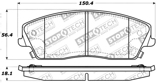 Stoptech - StopTech Performance Brake Pads - Demon Performance