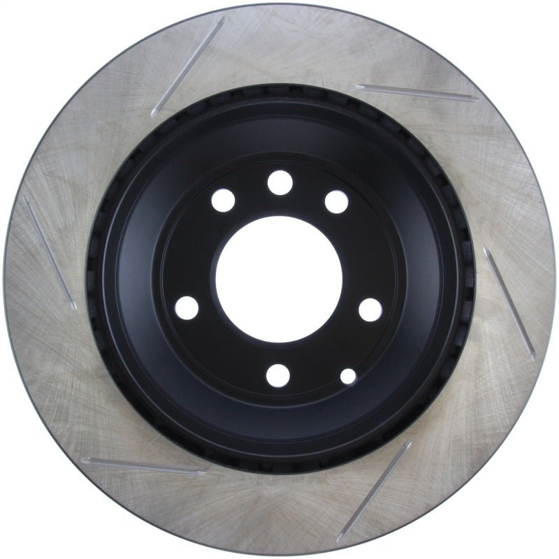 Stoptech - StopTech Power Slot 07 - 10 Audi Q7 / 03 - 10 Porsche Cayenne Left Rear Slotted Rotor - Demon Performance