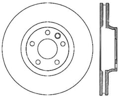 Stoptech - StopTech Power Slot 07 - 15 Audi Q7 / 04 - 17 Porsche Cayenne Front Left Cryo Slotted Rotor - Demon Performance