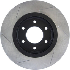 Stoptech - StopTech Power Slot 08 - 09 Infiniti QX4/QX56 / 07 - 09 Nissan Armada Left Front Slotted Rotor - Demon Performance