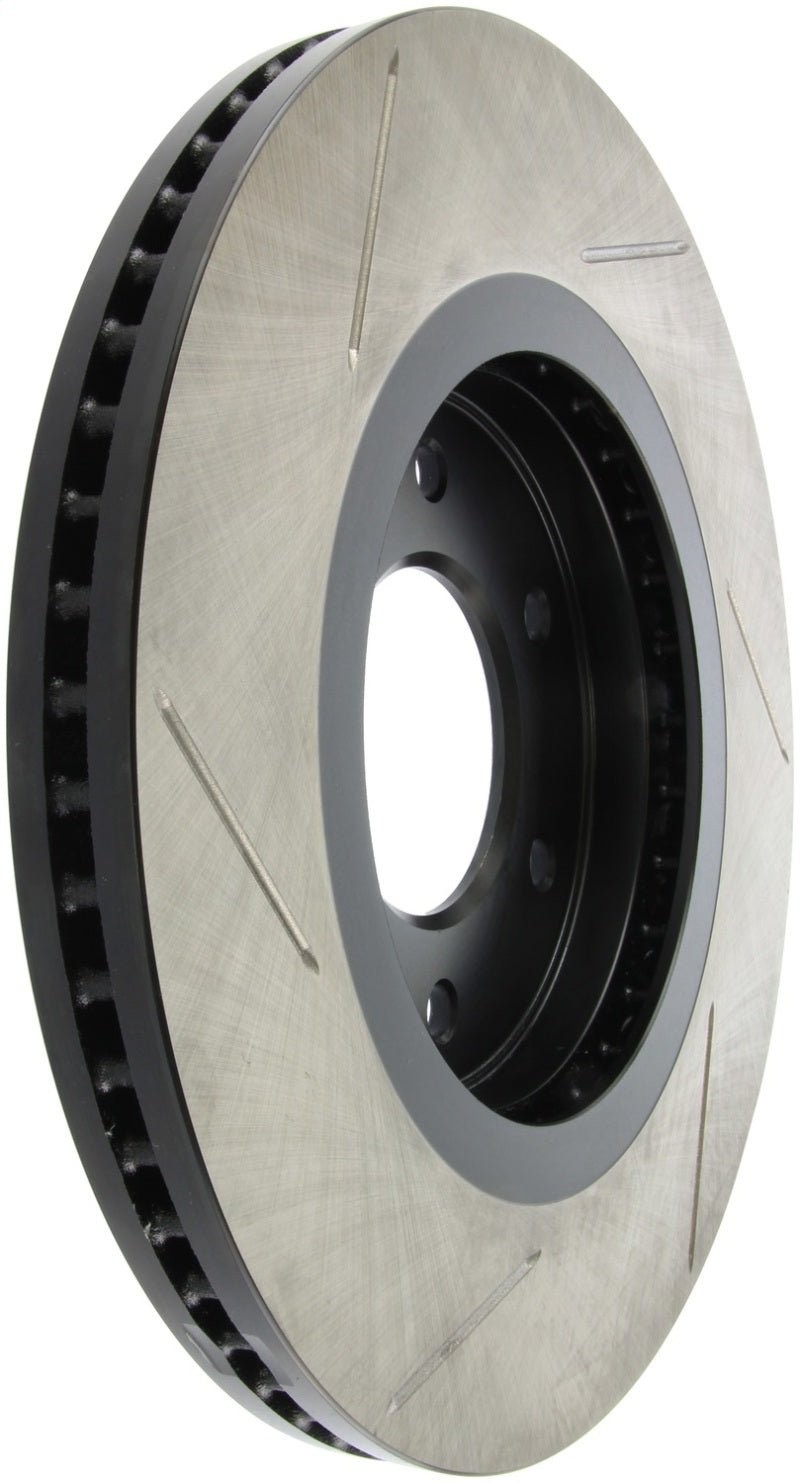 Stoptech - StopTech Power Slot 08 - 09 Infiniti QX4/QX56 / 07 - 09 Nissan Armada Left Front Slotted Rotor - Demon Performance