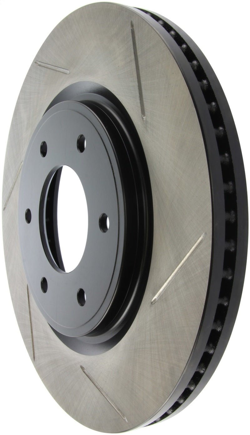 Stoptech - StopTech Power Slot 08 - 09 Infiniti QX4/QX56 / 07 - 09 Nissan Armada Left Front Slotted Rotor - Demon Performance