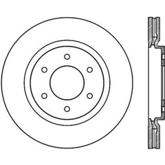 Stoptech - StopTech Power Slot 08 - 09 Infiniti QX4/QX56 / 07 - 09 Nissan Armada Right Front Slotted Cryo Rotor - Demon Performance