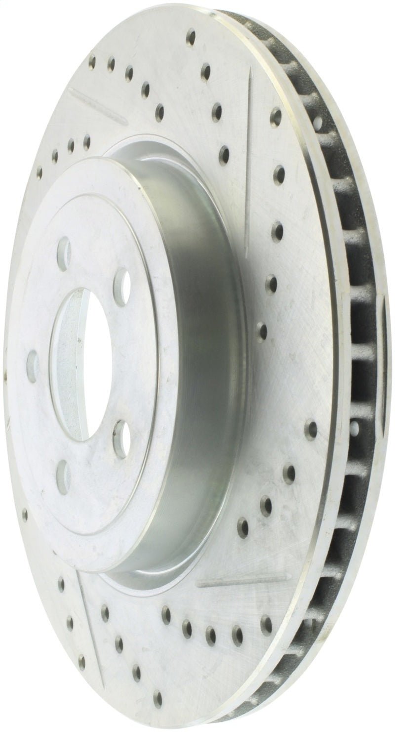 Stoptech - StopTech Select Sport 10 - 14 Dodge Challenger Drilled and Slotted Front Left Brake Rotor - Demon Performance