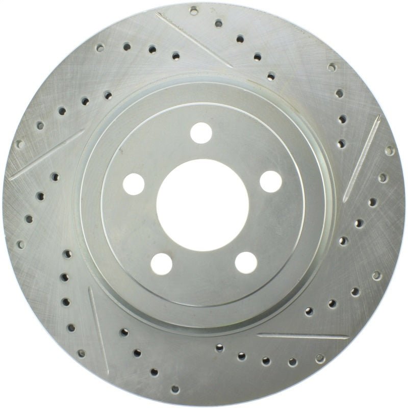 Stoptech - StopTech Select Sport 10 - 14 Dodge Challenger Drilled and Slotted Front Left Brake Rotor - Demon Performance