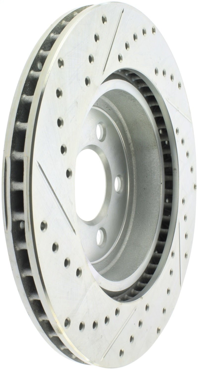 Stoptech - StopTech Select Sport 10 - 14 Dodge Challenger Drilled and Slotted Front Left Brake Rotor - Demon Performance