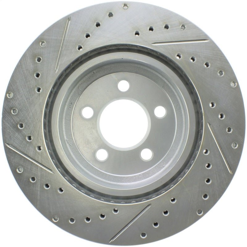 Stoptech - StopTech Select Sport 10 - 14 Dodge Challenger Drilled and Slotted Front Left Brake Rotor - Demon Performance