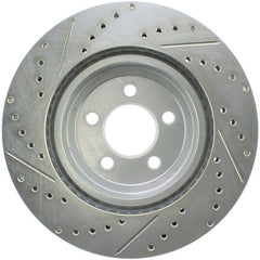 Stoptech - StopTech Select Sport 10 - 14 Dodge Challenger Drilled and Slotted Front Left Brake Rotor - Demon Performance