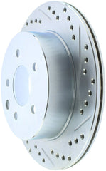 Stoptech - StopTech Select Sport Nissan Slotted and Drilled Left Rear Rotor - Demon Performance