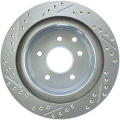 Stoptech - StopTech Select Sport Nissan Slotted and Drilled Left Rear Rotor - Demon Performance