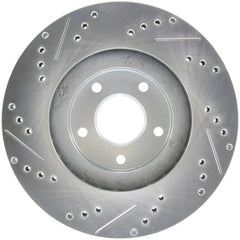 Stoptech - StopTech Select Sport Select Sport Nissan Slotted and Drilled Left Front Rotor - Demon Performance