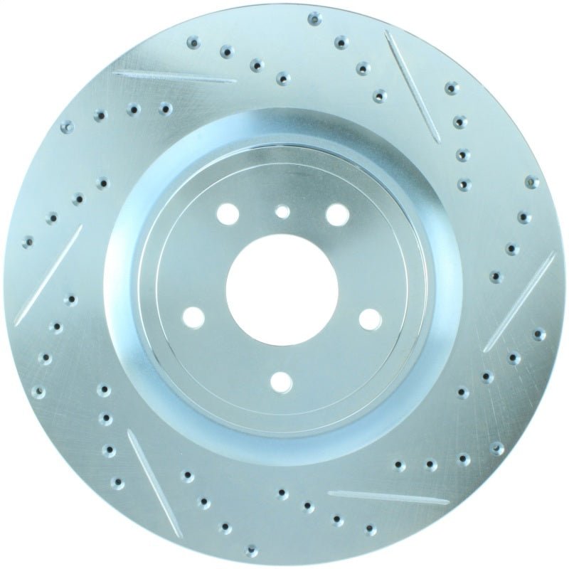 Stoptech - StopTech Select Sport Sport Nissan Slotted and Drilled Front Left Rotor - Demon Performance