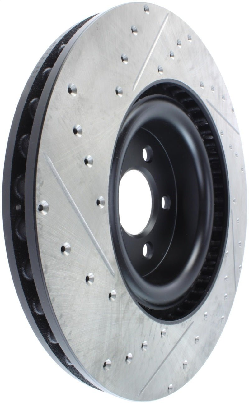 Stoptech - StopTech Slotted & Drilled Sport Brake Rotor - 2015 Ford Mustang GT - Front Left - Demon Performance