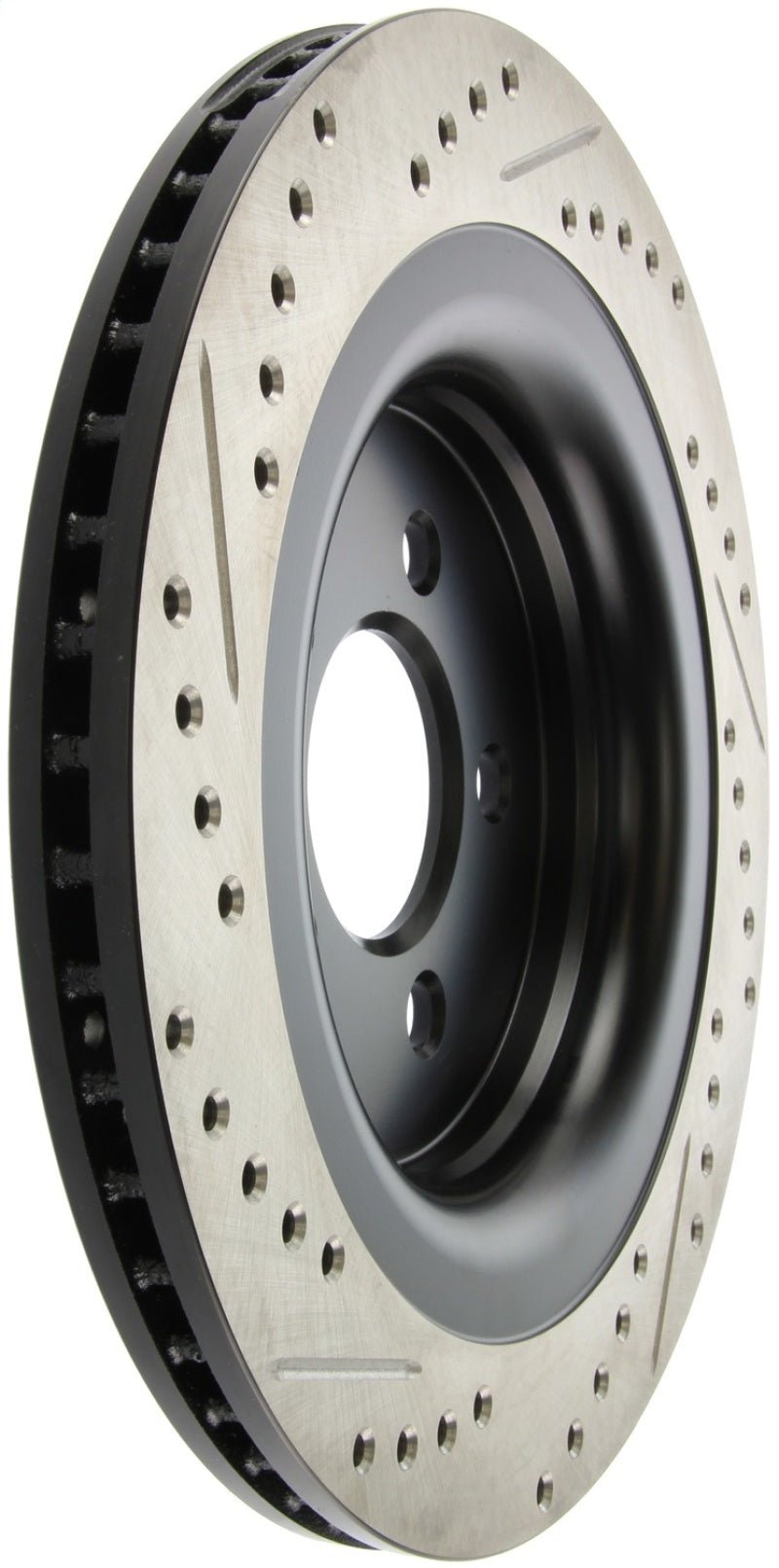 Stoptech - StopTech Slotted & Drilled Sport Brake Rotor - 2015 Ford Mustang GT - Rear Left - Demon Performance