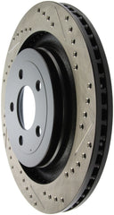 Stoptech - StopTech Slotted & Drilled Sport Brake Rotor - 2015 Ford Mustang GT - Rear Left - Demon Performance