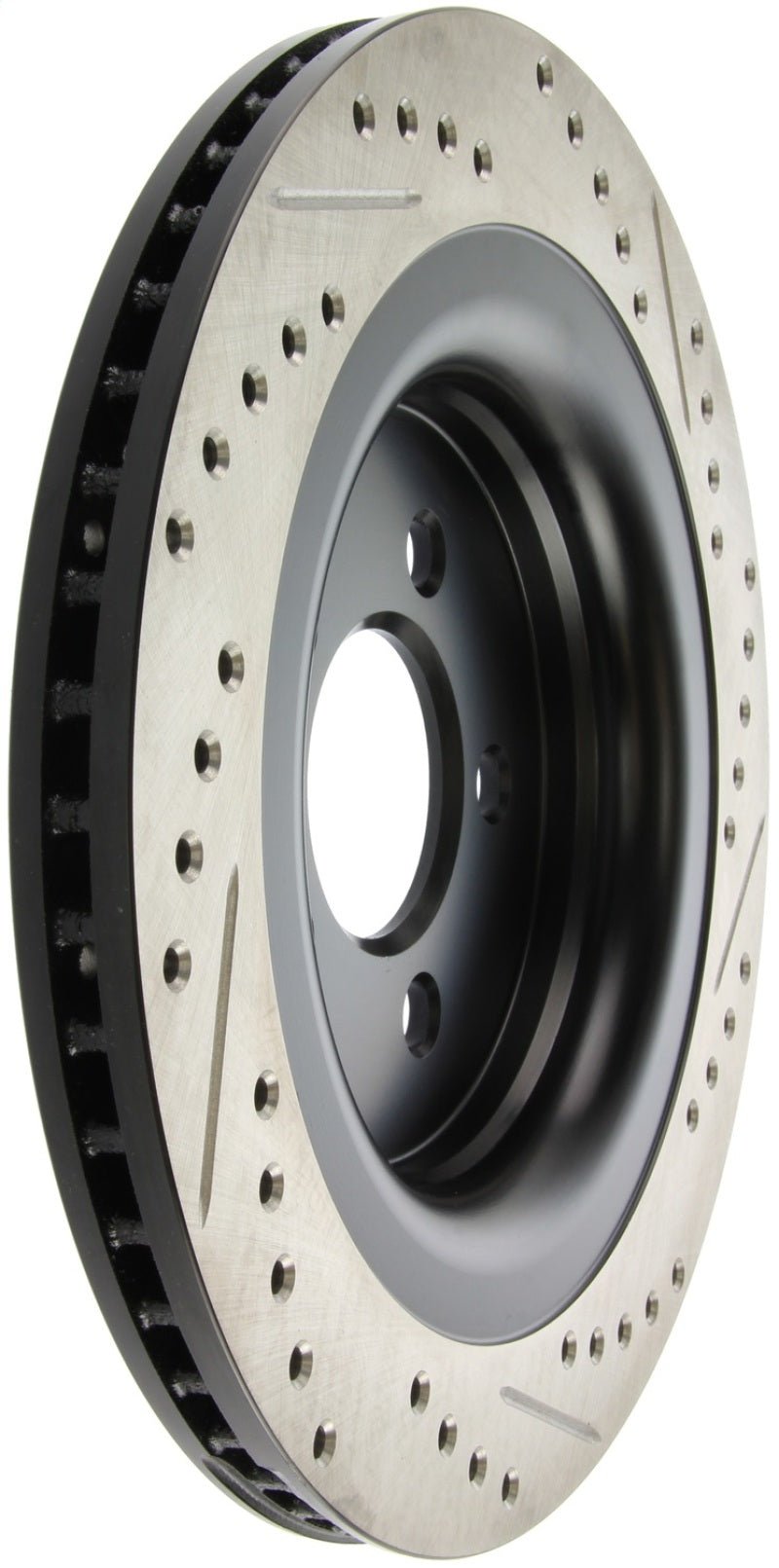 Stoptech - StopTech Slotted & Drilled Sport Brake Rotor - 2015 Ford Mustang GT - Rear Right - Demon Performance