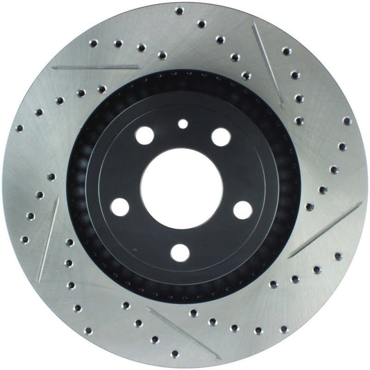 Stoptech - StopTech Slotted & Drilled Sport Brake Rotor - 2015 Ford Mustang Non - Brembo - Front Left - Demon Performance