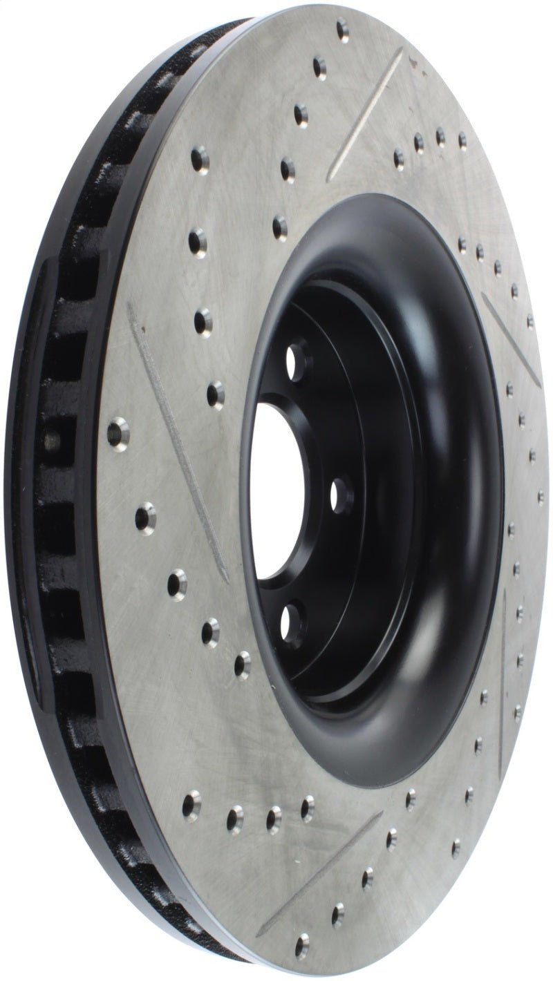 Stoptech - StopTech Slotted & Drilled Sport Brake Rotor - 2015 Ford Mustang Non - Brembo - Front Left - Demon Performance