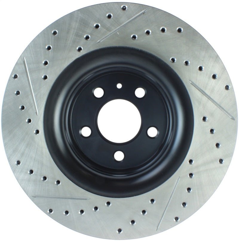 Stoptech - StopTech Slotted & Drilled Sport Brake Rotor - 2015 Ford Mustang Non - Brembo - Front Left - Demon Performance