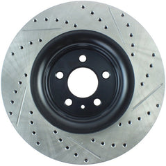 Stoptech - StopTech Slotted & Drilled Sport Brake Rotor - 2015 Ford Mustang Non - Brembo - Front Right - Demon Performance