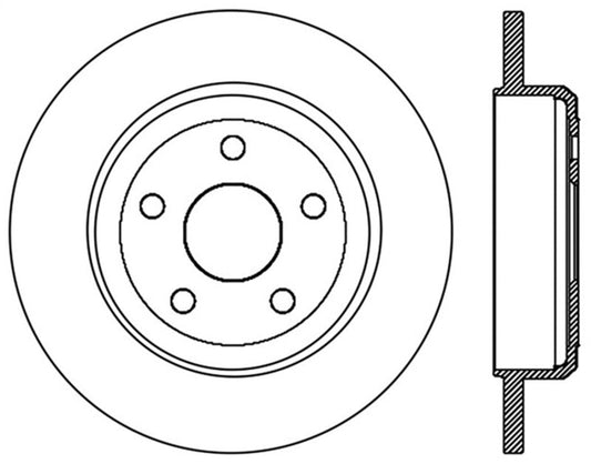 Stoptech - StopTech Slotted Sport Brake Rotor 11 - 15 Jeep Grand Cherokee (Exludes SRT8) - Demon Performance
