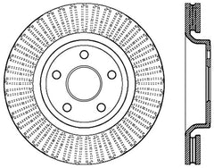 Stoptech - StopTech Slotted Sport Brake Rotor 11 - 17 Jeep Grand Cherokee (Excludes SRT8) - Demon Performance