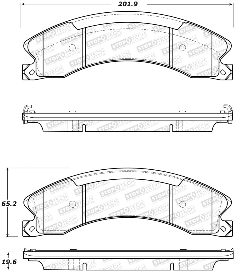 Stoptech - StopTech Sport Brake Pads w/Shims and Hardware - Rear - Demon Performance
