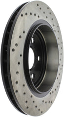 Stoptech - StopTech Sport Cross Drilled Brake Rotor - Front Left - Demon Performance