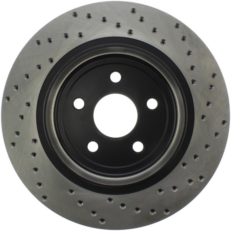 Stoptech - StopTech Sport Cross Drilled Brake Rotor - Front Left - Demon Performance