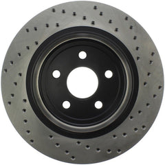Stoptech - StopTech Sport Cross Drilled Brake Rotor - Front Left - Demon Performance