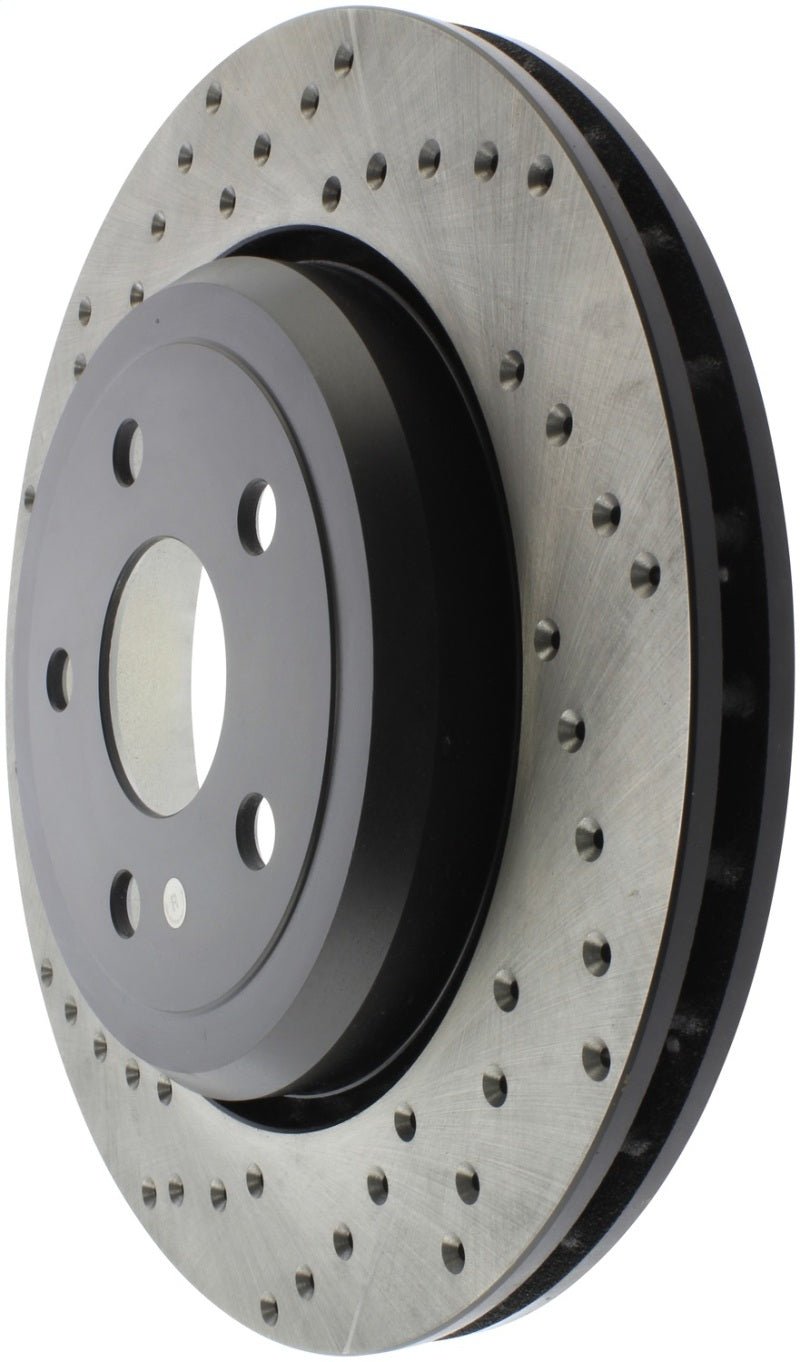Stoptech - StopTech Sport Cross Drilled Brake Rotor - Front Left - Demon Performance