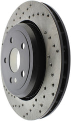 Stoptech - StopTech Sport Cross Drilled Brake Rotor - Front Left - Demon Performance