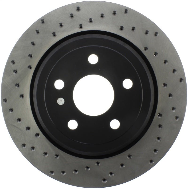 Stoptech - StopTech Sport Cross Drilled Brake Rotor - Front Left - Demon Performance