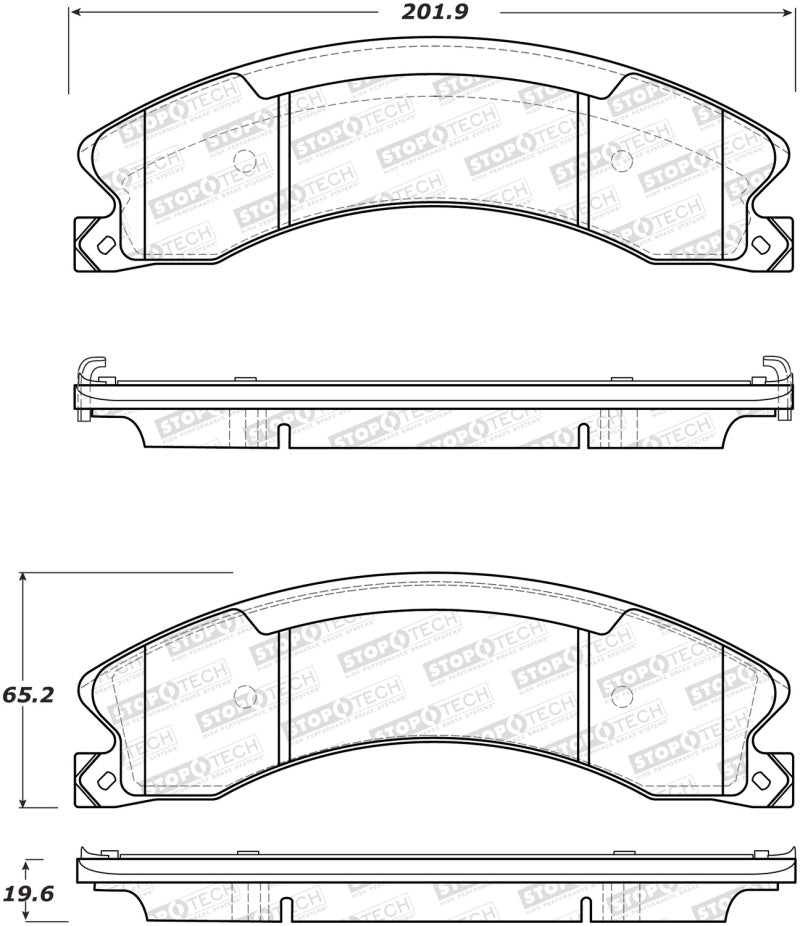 Stoptech - StopTech Street Brake Pads - Front - Demon Performance