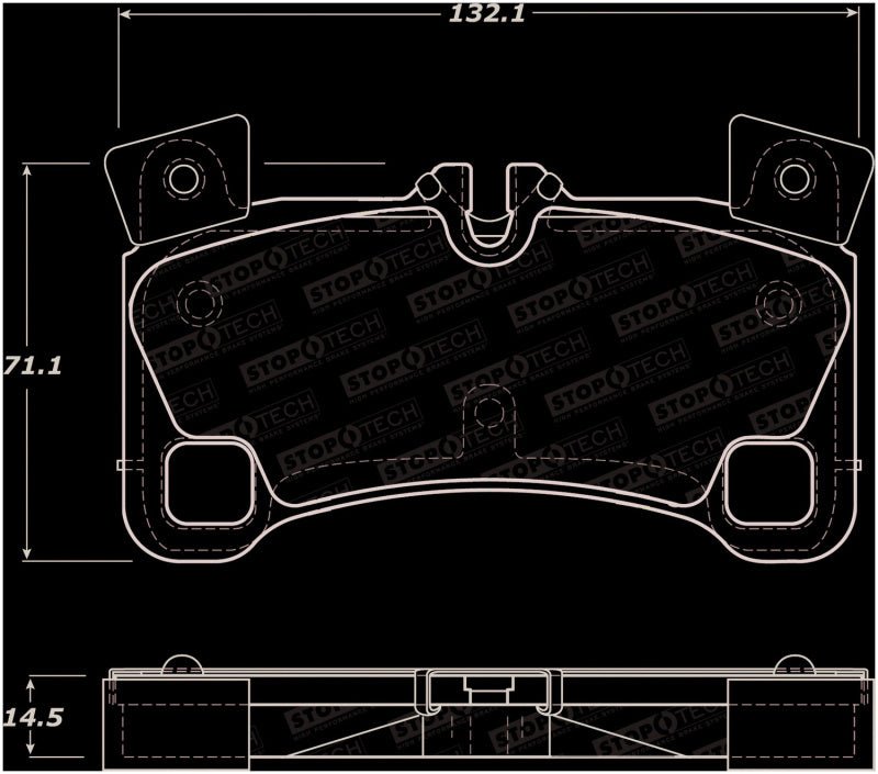 Stoptech - StopTech Street Brake Pads - Front - Demon Performance