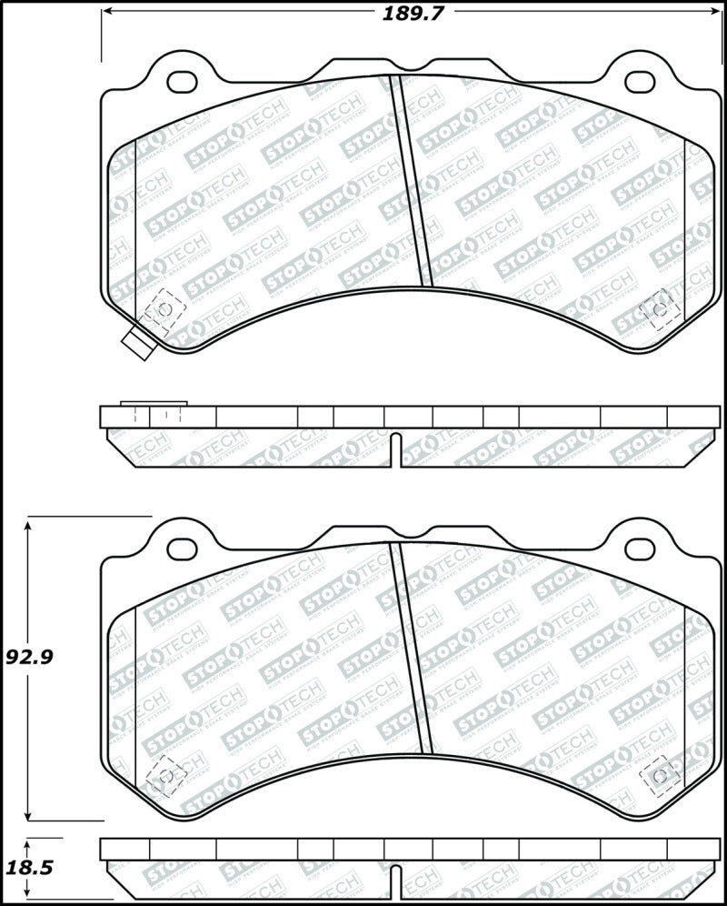 Stoptech - StopTech Street Select Brake Pads - Front - Demon Performance
