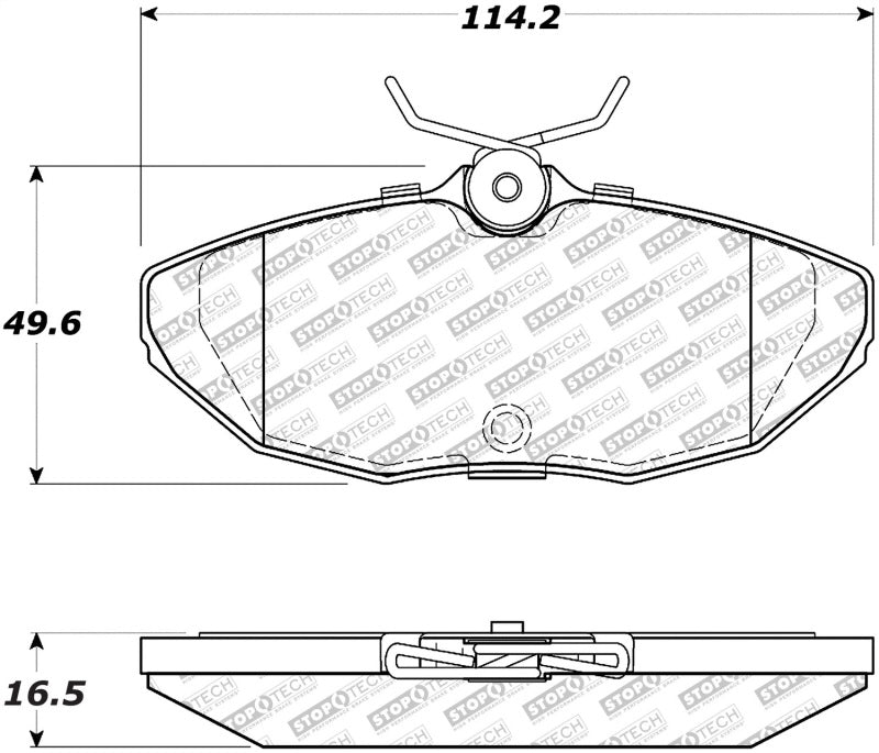 Stoptech - StopTech Street Select Brake Pads Rear - 00 - 06 Lincoln LS - Demon Performance