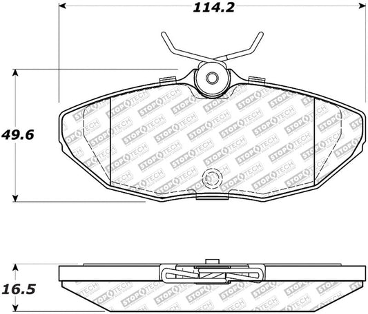 Stoptech - StopTech Street Select Brake Pads Rear - 00 - 06 Lincoln LS - Demon Performance