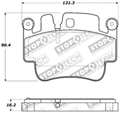 Stoptech - StopTech Street Touring 00 - 07 Porsche Boxster S / 06 - 07 Cayman Front Brake Pads - Demon Performance
