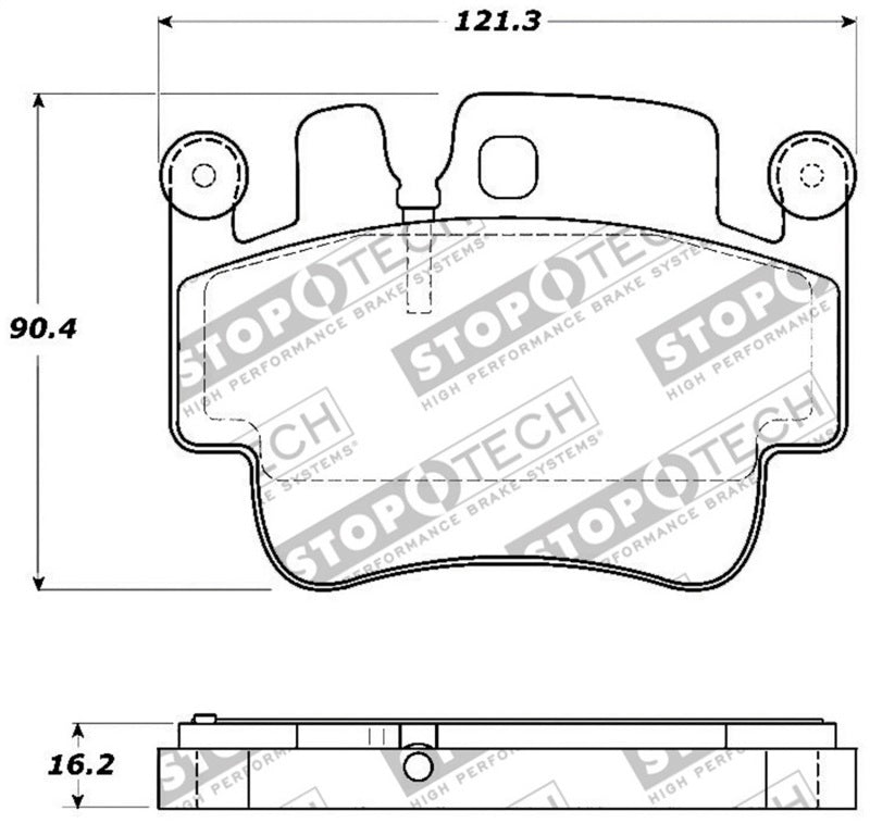 Stoptech - StopTech Street Touring 00 - 07 Porsche Boxster S / 06 - 07 Cayman Front Brake Pads - Demon Performance