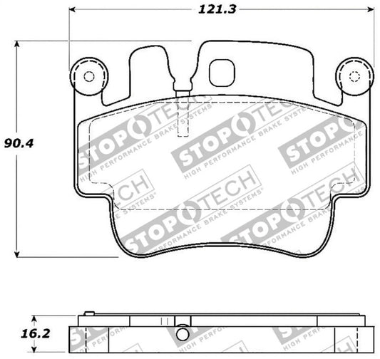 Stoptech - StopTech Street Touring 00 - 07 Porsche Boxster S / 06 - 07 Cayman Front Brake Pads - Demon Performance