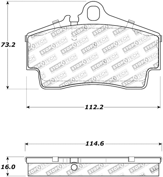 Stoptech - StopTech Street Touring 97 - 04 Porsche Boxster / 00 - 08 Boxster S Rear Brake Pads - Demon Performance