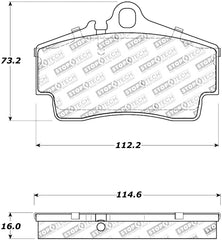 Stoptech - StopTech Street Touring 97 - 04 Porsche Boxster / 00 - 08 Boxster S Rear Brake Pads - Demon Performance